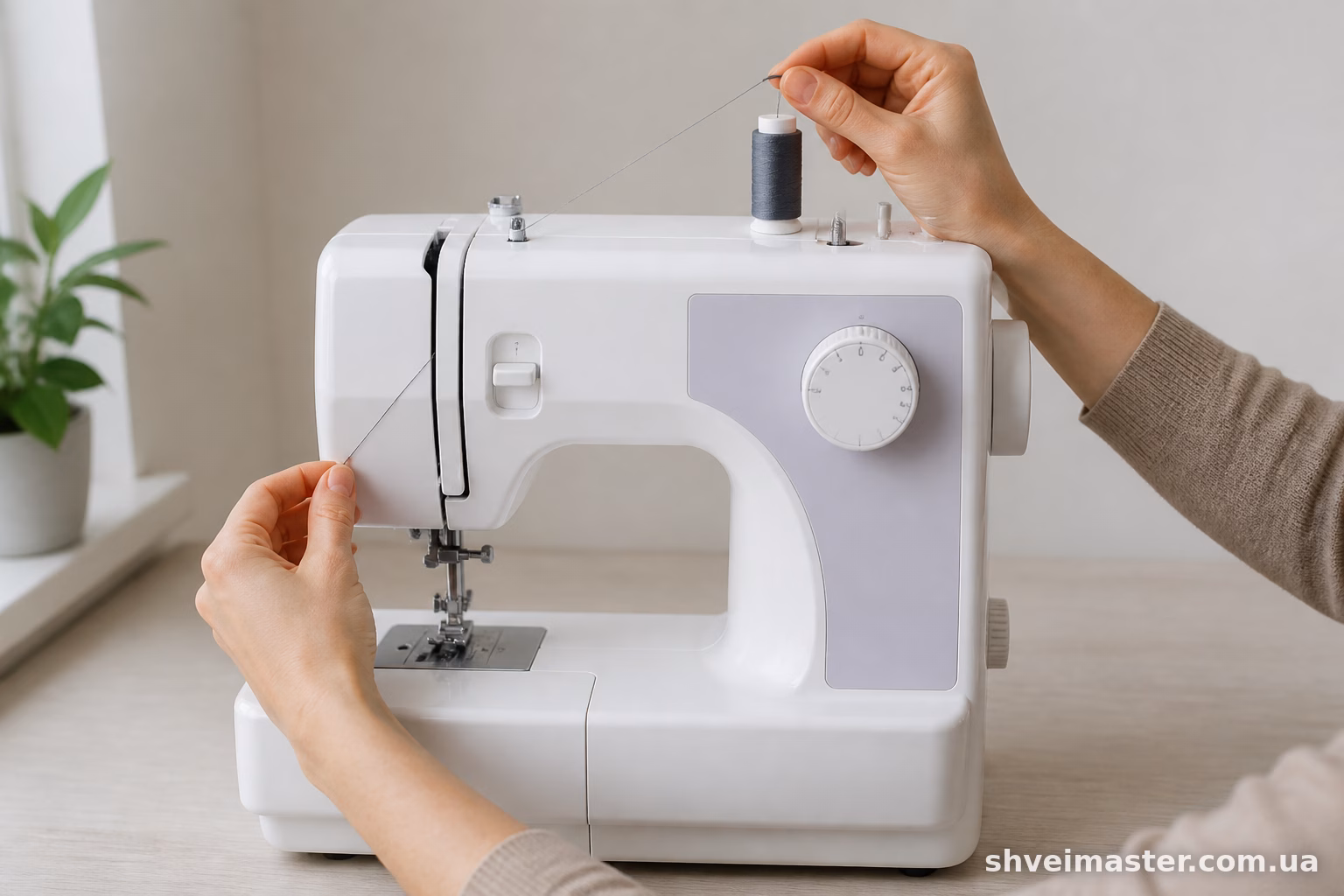 Brother 1034DX: як правильно заправити нитки
