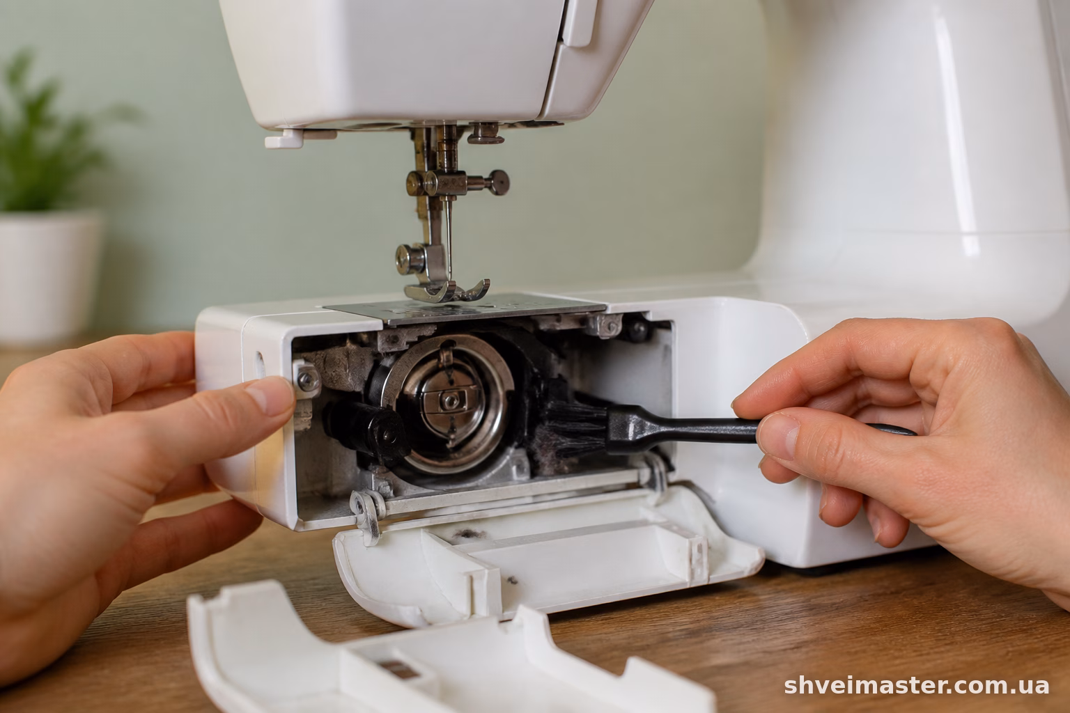 Janome 3112R: як почистити човниковий механізм