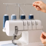 Janome CoverPro 3000 Professional: як правильно заправити нитки